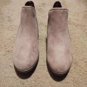 Tan Faux Suede Booties